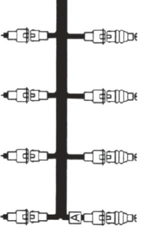 Schemat po³¹czeñ elektrycznych systemu wtrysku STELL 5 cyl.