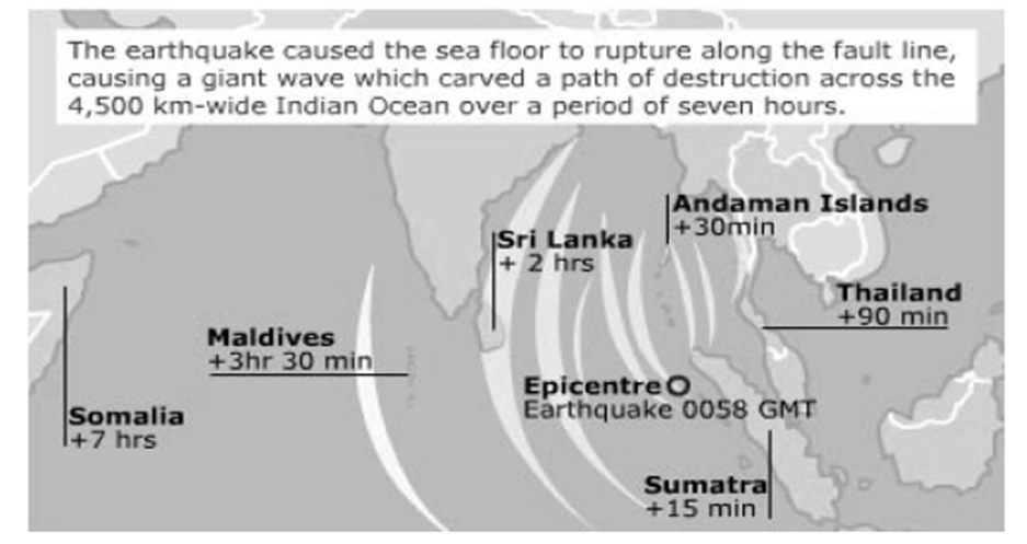 Czy fala przenosi energię? 26 grudnia 2004, największe od 40 lat trzęsienie ziemi wystąpiło na Oceanie Indyjskim pomiędzy płytami australijską i euroazjatycką http://news.bbc.co.