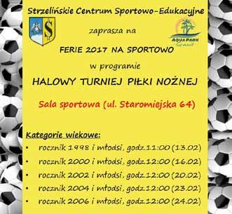 Egzemplarz bezpłatny ISSN 2449-884X PODAJEMY SZCZEGÓŁOWY PROGRAM NA FERIE, PRZYGOTOWANY PRZEZ STRZELIŃSKI OŚRODEK KULTURY czytaj str.