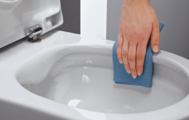 Less is more The bowl of the new LAUFEN pro rimless WC has no rim.