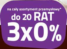 110-127 *Kredytowanie w 10 lub 20 ratach 3x0% - 0% odsetek, 0% prowizji, 0% pierwszej wpłaty. Kredytu udziela Sygma Bank Polska. Minimalna wartość kredytu wynosi 200 zł brutto.