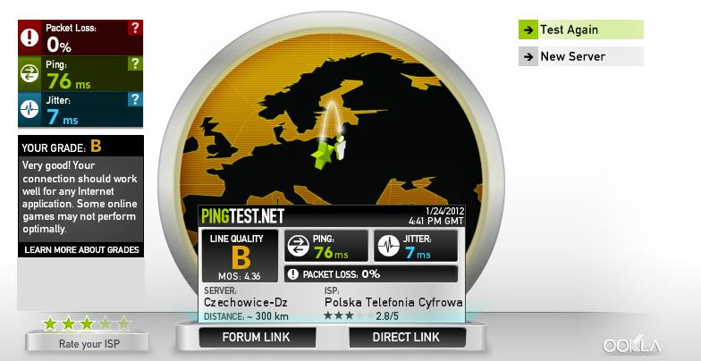 2 Parametry łącza Rozważania dotyczące parametrów łącza dotyczą połączeń przez Internet.