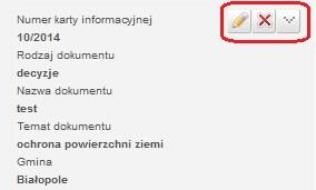 d) akcje dla pojedynczego obiektu - opis akcji w rozdziale 5. 4.1.