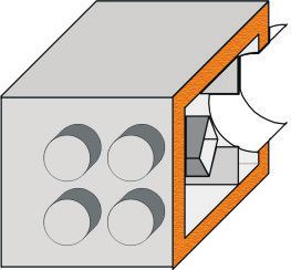 Dual Wentylacyjny System Rozdzielaczowy dwup³aszczowy [DUAL] Rozdzielacz dwup³aszczowy Dual P³aszcz zewnêtrzny z blachy ocynkowanej We³na mineralna 5cm Polecany do monta u w miejscach nieogrzewanych