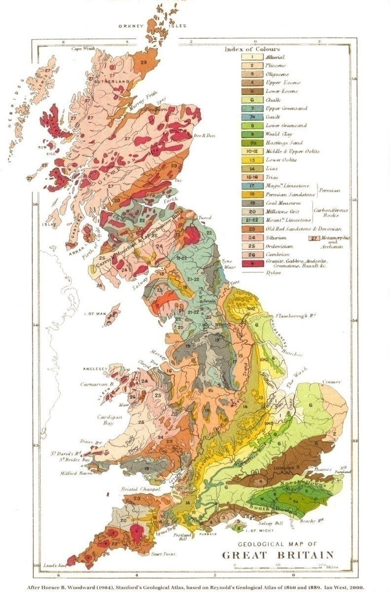 Mapa geologiczna jest przykładem mapy tematycznej.