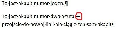 3.1.6 Zastosowanie automatycznego dzielenia wyrazów Aby zastosować automatyczne dzielenie wyrazów należy z paska Układ strony wybrać Dzielenie wyrazów->automatycznie. 3.2 