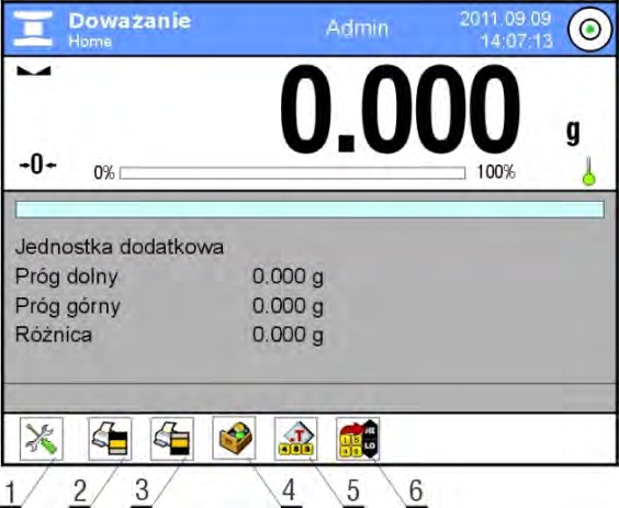 Uwaga: Funkcje doważania i dozowania mogą działać jednocześnie podczas liczenia sztuk, w takim przypadku rolę tolerancji dozowania przejmują progi Lo i Hi z doważania. 17.