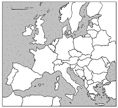 Zadanie 16. (0-3 pkt.) Korzystając z mapy i wiedzy własnej wykonaj polecenie. Wymień państwa, które zostały członkami Unii Europejskiej oraz tworzą wraz z Polską Radę Państw Morza Bałtyckiego.