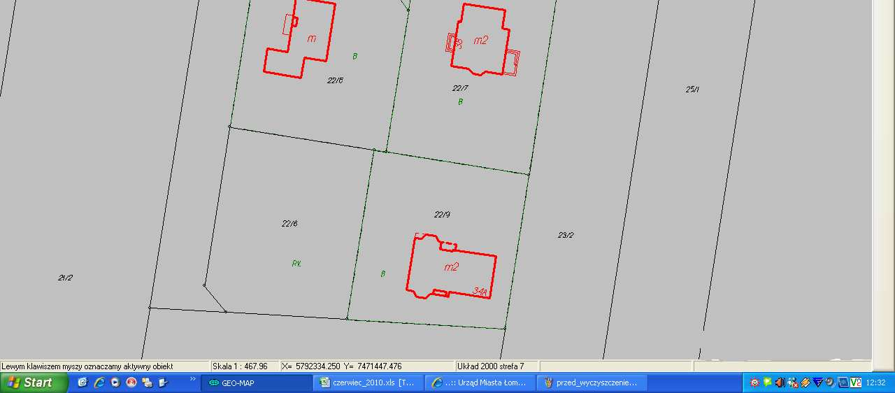 MAPA KATASTRALNA W