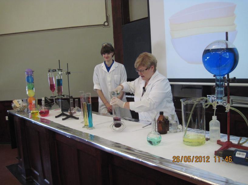 5. KATEDRA CHEMII NIEORGANICZNEJ - 3 imprezy. 1. Małe bum na końcu tęczy. Małe bum na końcy tęczy, Anna i Renata Kuczyńskie 2. Pierwiastki i ich niezwykłe nazwy 3.