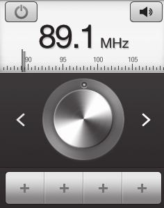 Radio FM Dowiedz się, jak słuchać muzyki i informacji za pomocą radia FM. Aby słuchać radia FM, do urządzenia należy podłączyć zestaw słuchawkowy, który jednocześnie służy jako antena.