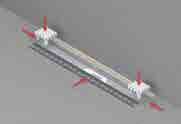 HL50W.0 Wpust liniowy do przy ścianie WYSOKOŚĆ ZABUDOWY 110 MM! Przepływ 600 1300 mm długości = 0,8 l/s 1400 2100 mm długości = 1,4 l/s stal szlachetna 1.