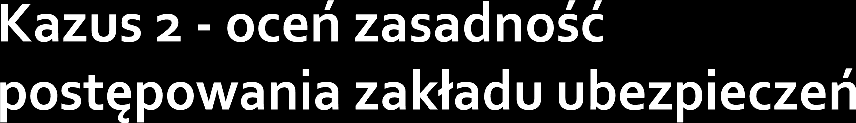 Pani Anna miała zabieg operacyjny polegający na wycięciu wyrostka robaczkowego w szpitalu ABC.