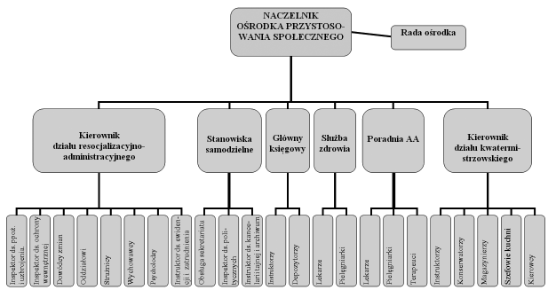 Rozwój organizacyjny instytucji ośrodka przystosowania społecznego Schemat OPS
