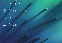 43 Pierwszy tydzień korzystania z nowego telefonu Ustawianie lokalizacji domu i pracy W widżecie HTC Sense Home ustaw lokalizację domu i pracy na podstawie adresu, sieci Wi-Fi lub obu tych pozycji.