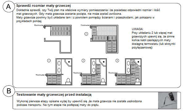 Testowanie maty grzewczej Testowanie maty grzewczej Jednym z najważniejszych kroków, które należy podjąć podczas instalacji maty grzewczej, jest proces jej testowania.