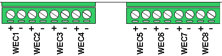 4.2. Wejścia 4.2.1. Wejścia cyfrowe Sterownik posiada 8 wejść cyfrowych izolowanych galwanicznie. Każde wejście posiada niezależne sygnały wejściowe (rozdzielone masy i sygnały wejściowe).
