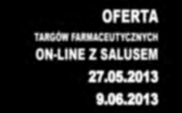 OFERTA TARGÓW FARMACEUTYCZNYCH