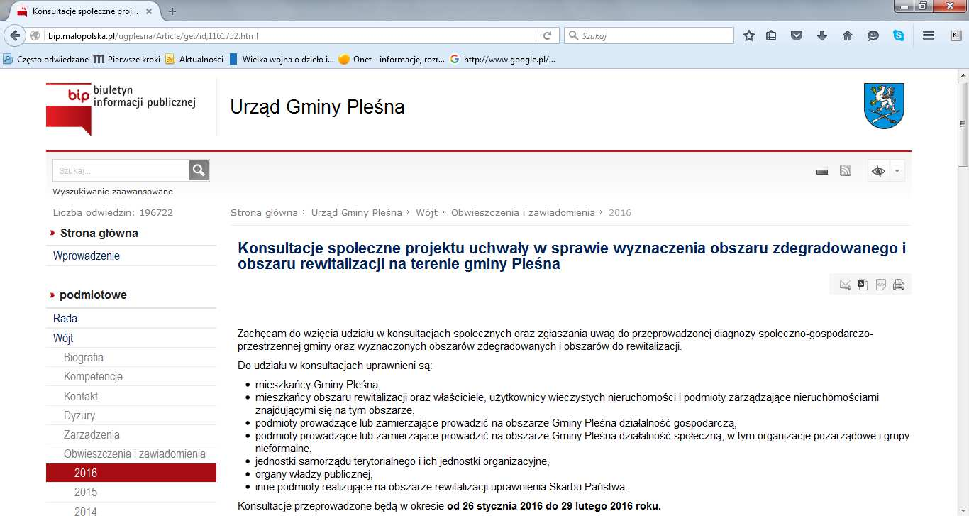 1.5. Forma i tryb konsultacji Konsultacje społeczne wyznaczonych obszarów zdegradowanych i obszaru rewitalizacji przeprowadzono w formie: warsztatów rewitalizacyjnych, które odbyły się 26 stycznia o