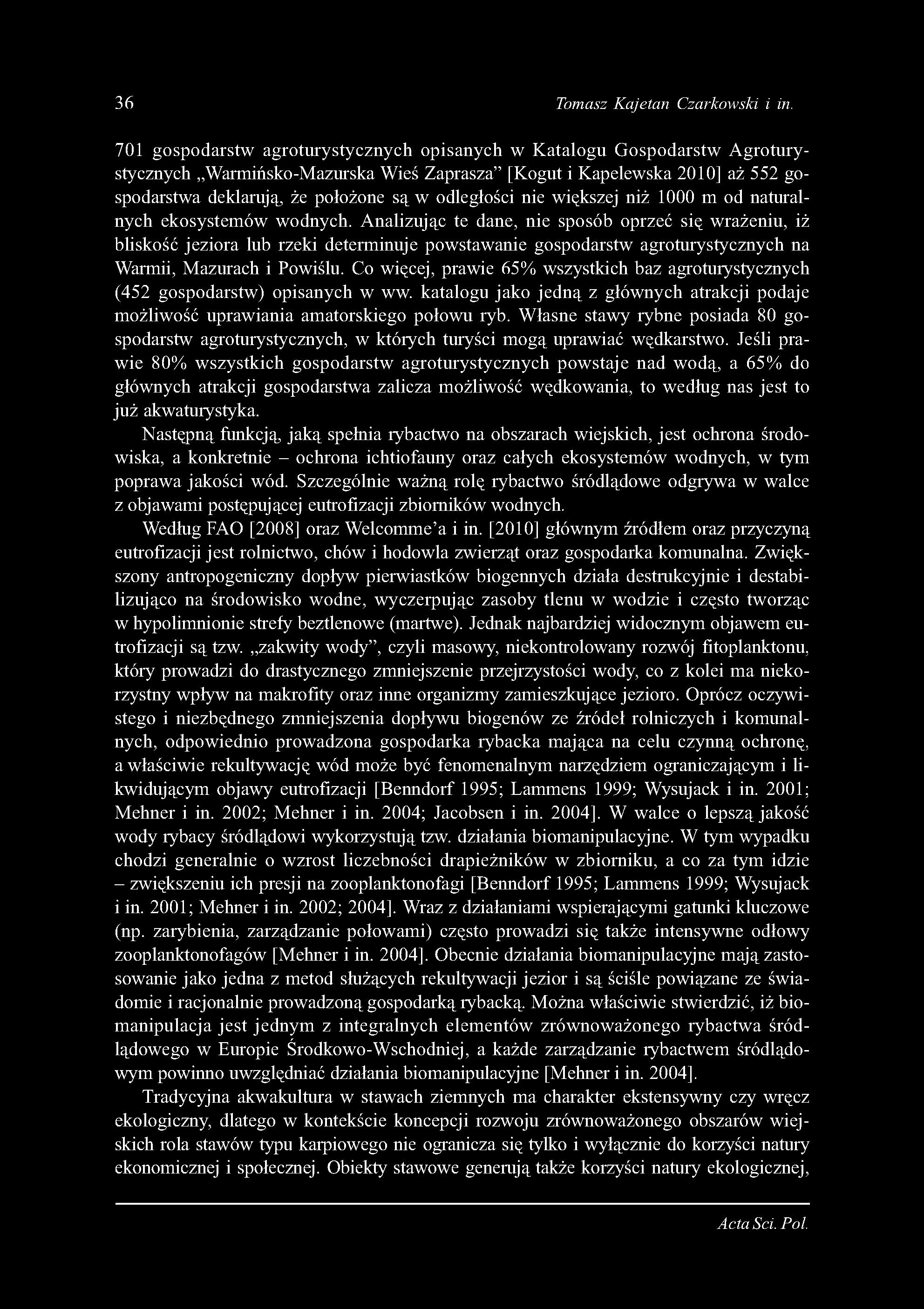 36 Tomasz Kajetan Czarkowski i in.