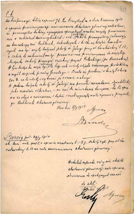 100-lecie powołania Akademii Biuletyn AGH wydanie specjalne Na podstawie reskryptu Ministerstwa Robót Publicznych z 24 lipca 1913 roku rozpisano konkurs na projekt gmachu akademii z terminem do 15