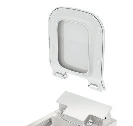 Ceramika Me by Starck Komplet wc Miska wc wisząca 370 570 mm, biała Rimless kod: CEDU.252959.00.