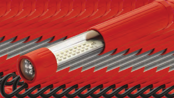 Joker SMD LED Moc: 3,24W Źródło światła SMD LED Wyłącznik w rączce Gryf i kapa wykonane z tworzywa Obrotowy wieszak Waga: 0,3 kg Zasilacz µusb 230V / 5V 1000mA (w opcji) Akumulator: NiMH 3,6V 1,8Ah