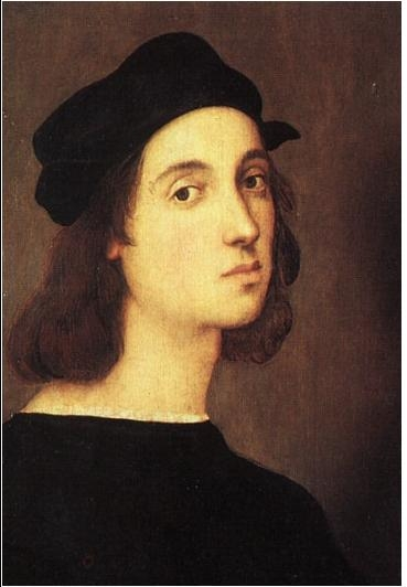Informacje o artyście RAFAEL SANTI 1483 1520 malarz i architekt; jeden z najwybitniejszych artystów dojrzałego renesansu; doniosłą rolę w ukształtowaniu jego talentu miało rodzinne miasto Urbino,