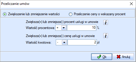 Nowa funkcjonalność: Dodawanie usług do umowy Funkcja dostępna jest w module Umowy w menu Umowy komercyjne pod przyciskiem Dodawanie usług do wybranej umowy i umożliwia: 1.