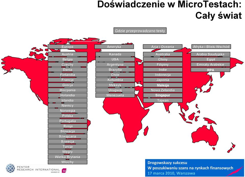 Słowacja Szwajcaria Szwecja Turcja Węgry Wielka Brytania Włochy Kanada USA Argentyna Brazylia Chile Kolumbia Meksyk Urugwaj