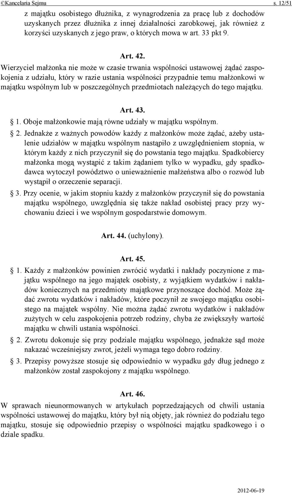 art. 33 pkt 9. Art. 42.