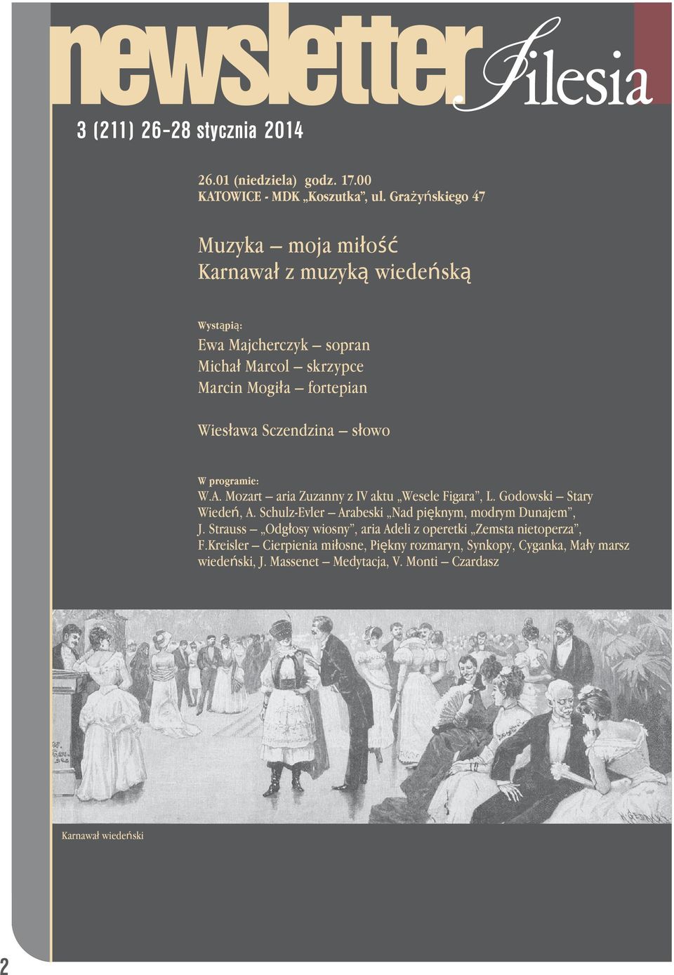 Sczendzina słowo W.A. Mozart aria Zuzanny z IV aktu Wesele Figara, L. Godowski Stary Wiedeń, A.
