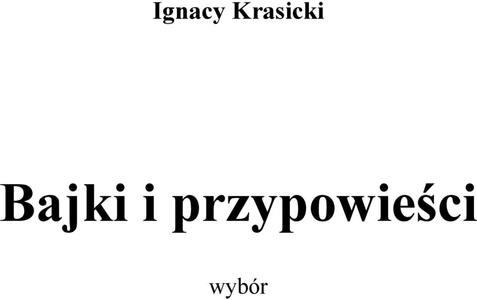 Bajki i