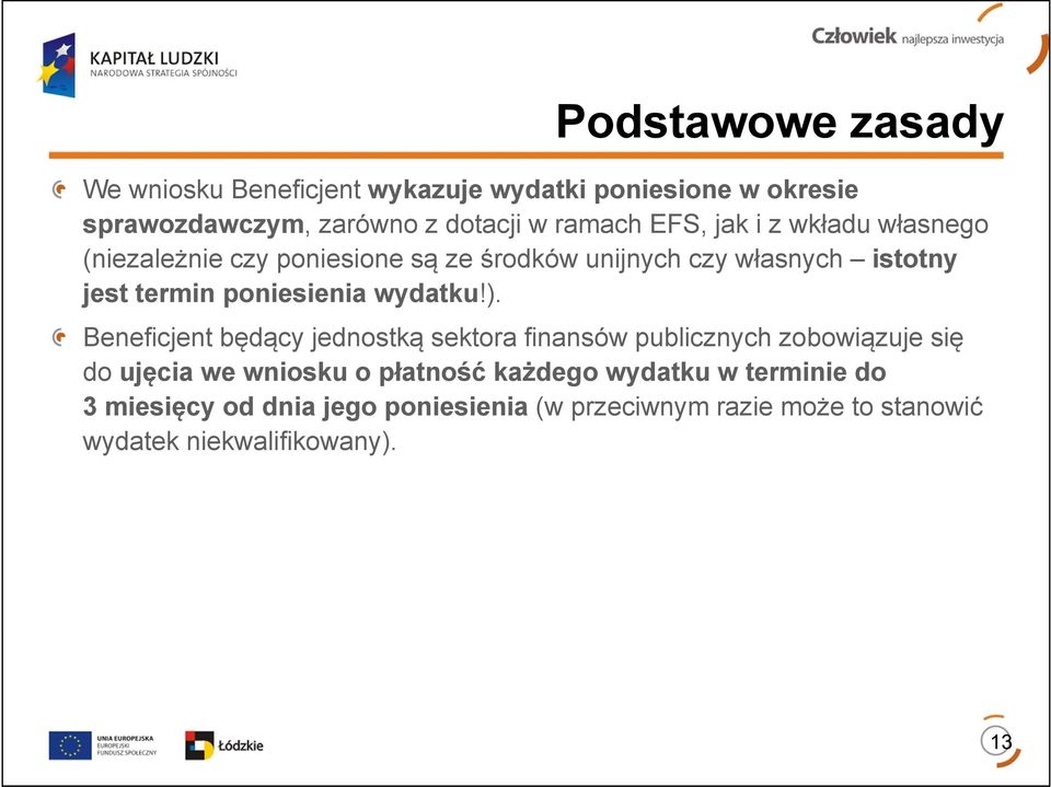 poniesienia wydatku!).