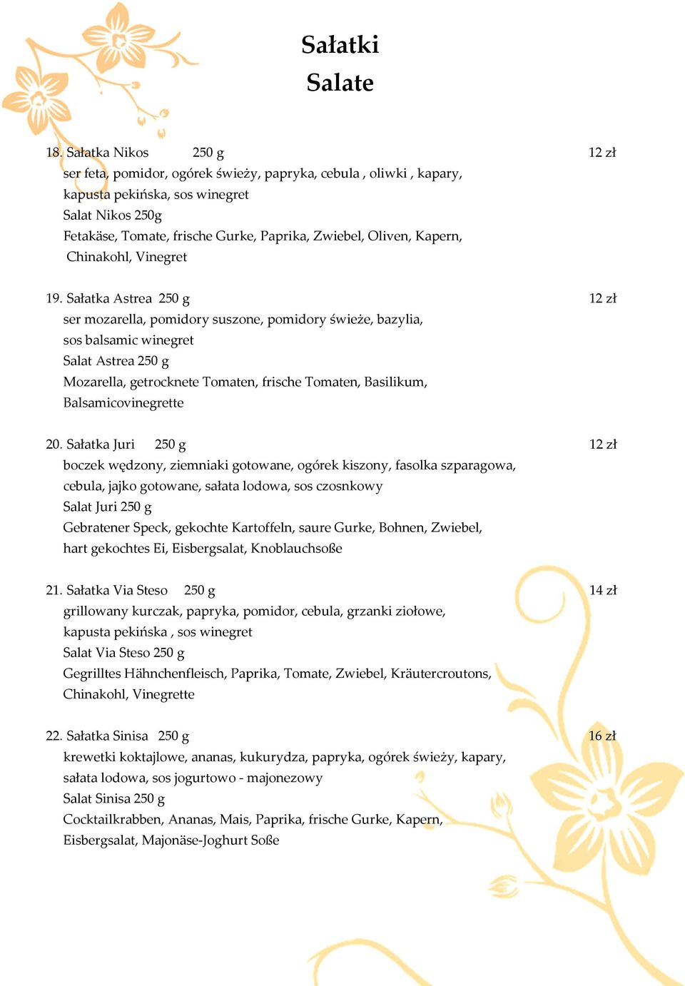 Kapern, Chinakohl, Vinegret 19.