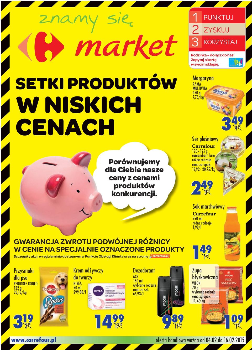 NA SPECJALNIE OZNACZONE Y Szczegóły akcji w regulaminie dostępnym w Punkcie Obsługi Klienta oraz na stronie Przysmaki dla psa PEDIGREE RODEO 122 g 26,15/ Krem odżywczy do twarzy NIVEA