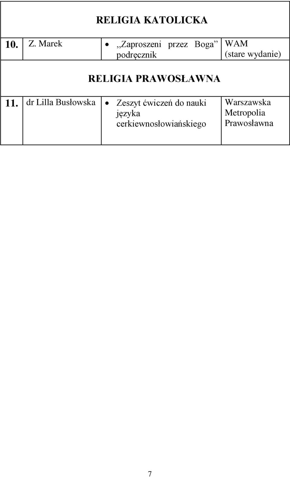 wydanie) RELIGIA PRAWOSŁAWNA 11.