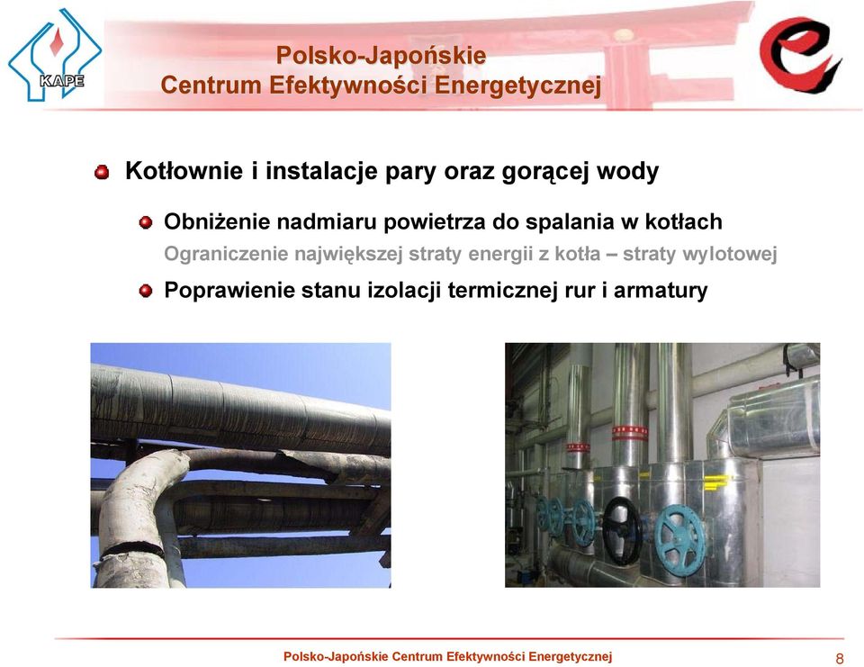 Ograniczenie największej straty energii z kotła