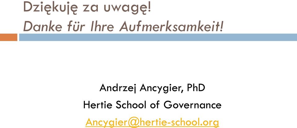 Andrzej Ancygier, PhD Hertie