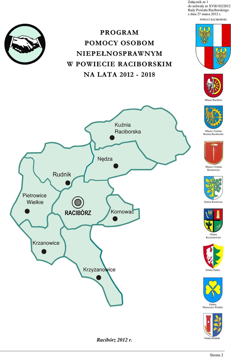 Kuźnia Raciborska Miasto i Gmina Kuźnia Raciborska Nędza Miasto i Gmina Krzanowice Pietrowice Wielkie Gmina