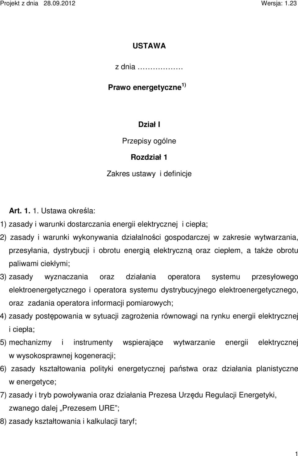 Dział I Przepisy ogólne Rozdział 1 
