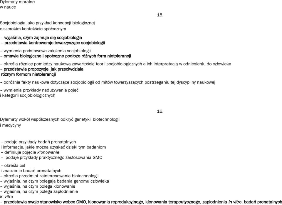 ich interpretacją w odniesieniu do człowieka przedstawia propozycje, jak przeciwdziała różnym formom nietolerancji odróżnia fakty naukowe dotyczące socjobiologii od mitów towarzyszących postrzeganiu