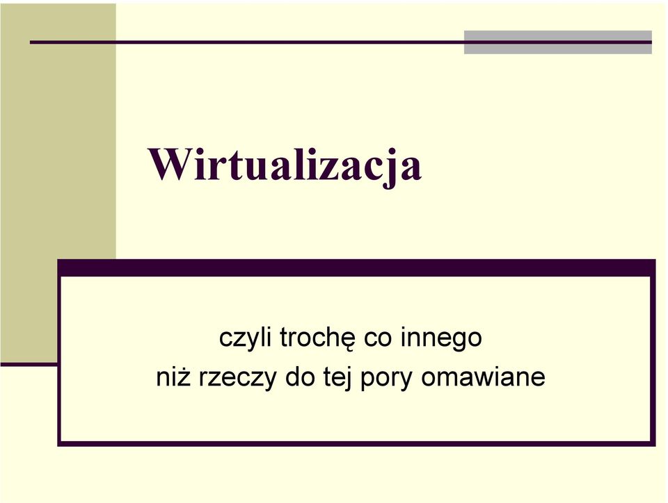 innego niż