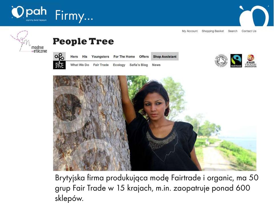 modę Fairtrade i organic, ma 50