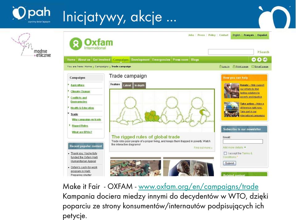 org/en/campaigns/trade Kampania dociera miedzy