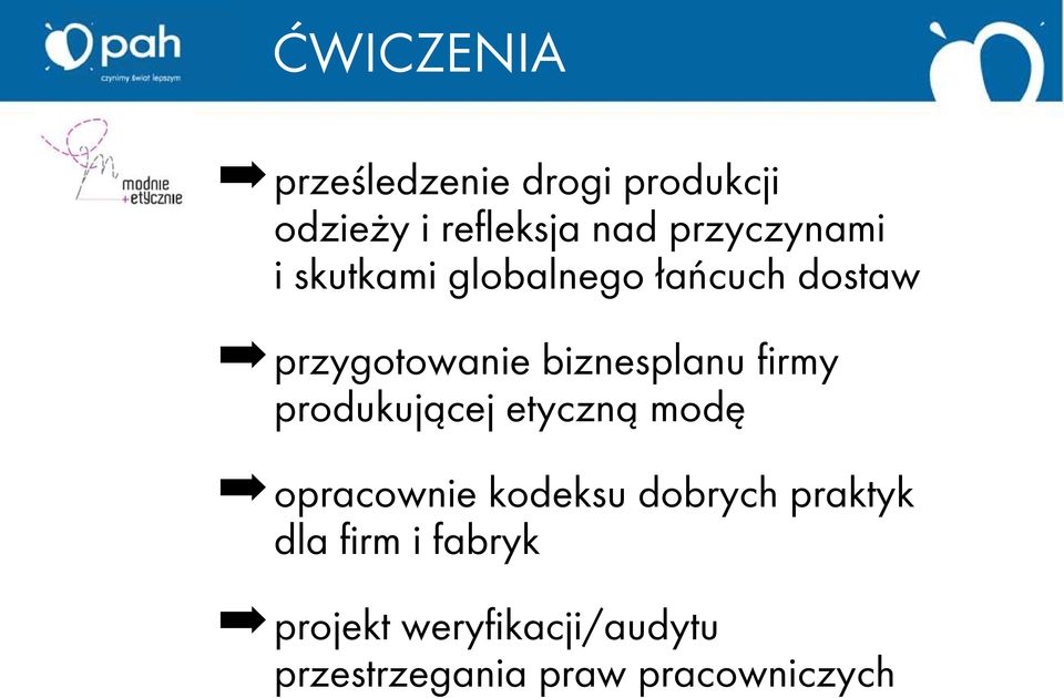 biznesplanu firmy produkującej etyczną modę opracownie kodeksu dobrych