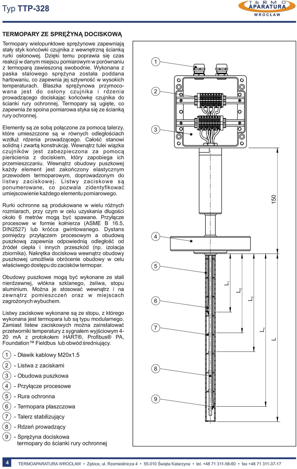 Wyknana z paska stalweg sprężyna zstała pddana hartwaniu, c zapewnia jej sztywnść w wyskich temperaturach.