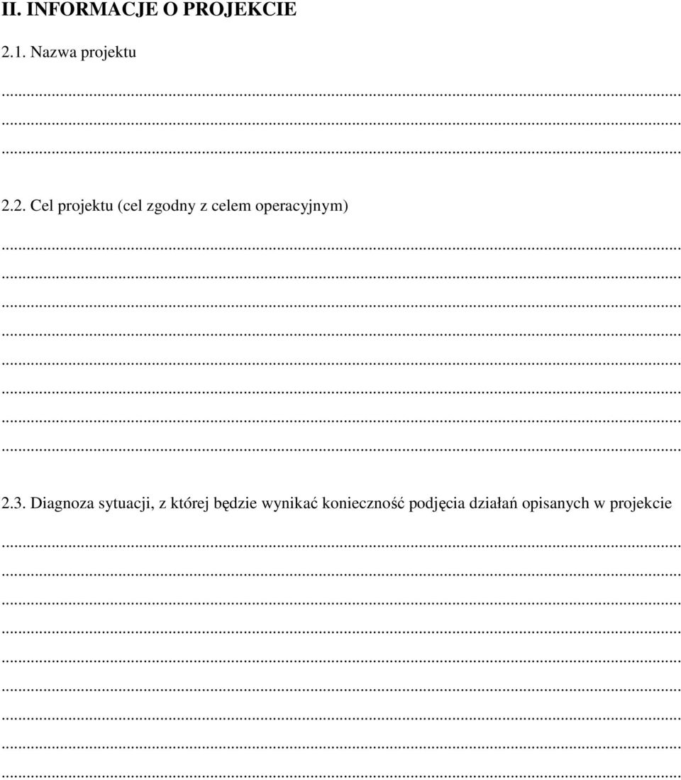 2.3. Diagnoza sytuacji, z której będzie wynikać