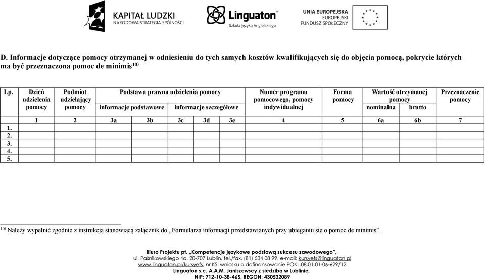 indywidualnej nominalna brutto Przeznacze 1. 2. 3. 4. 5.