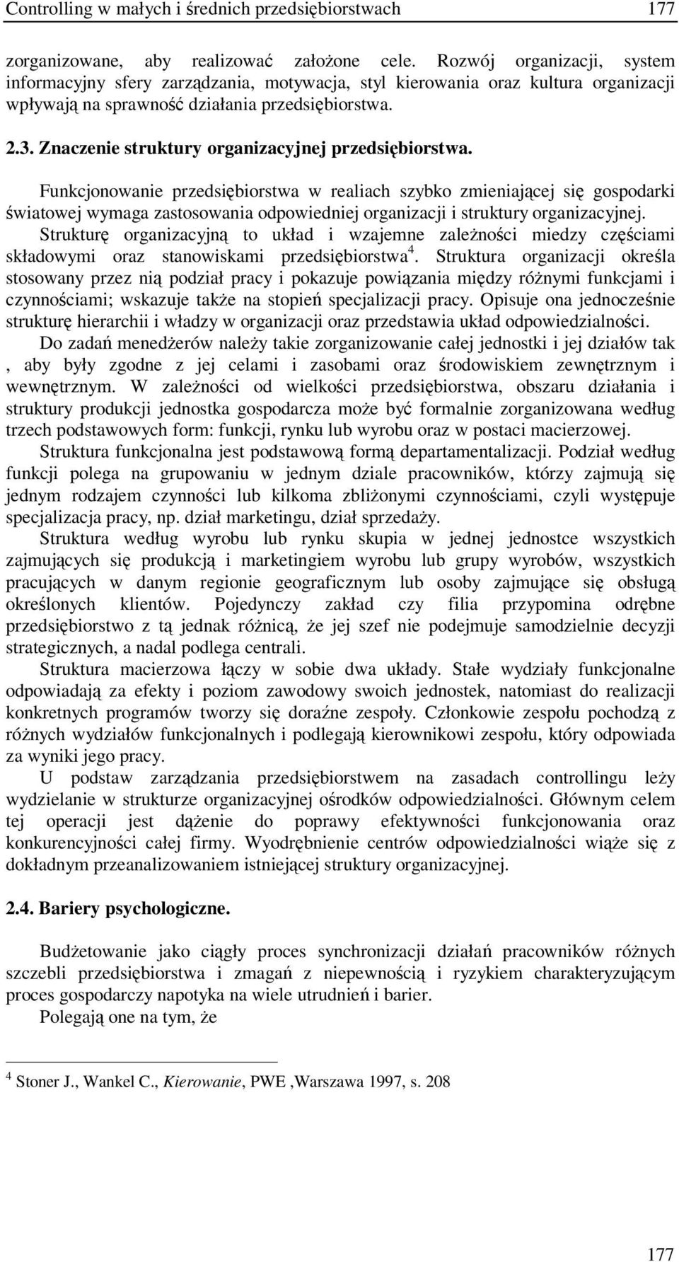 Znaczenie struktury organizacyjnej przedsibiorstwa.
